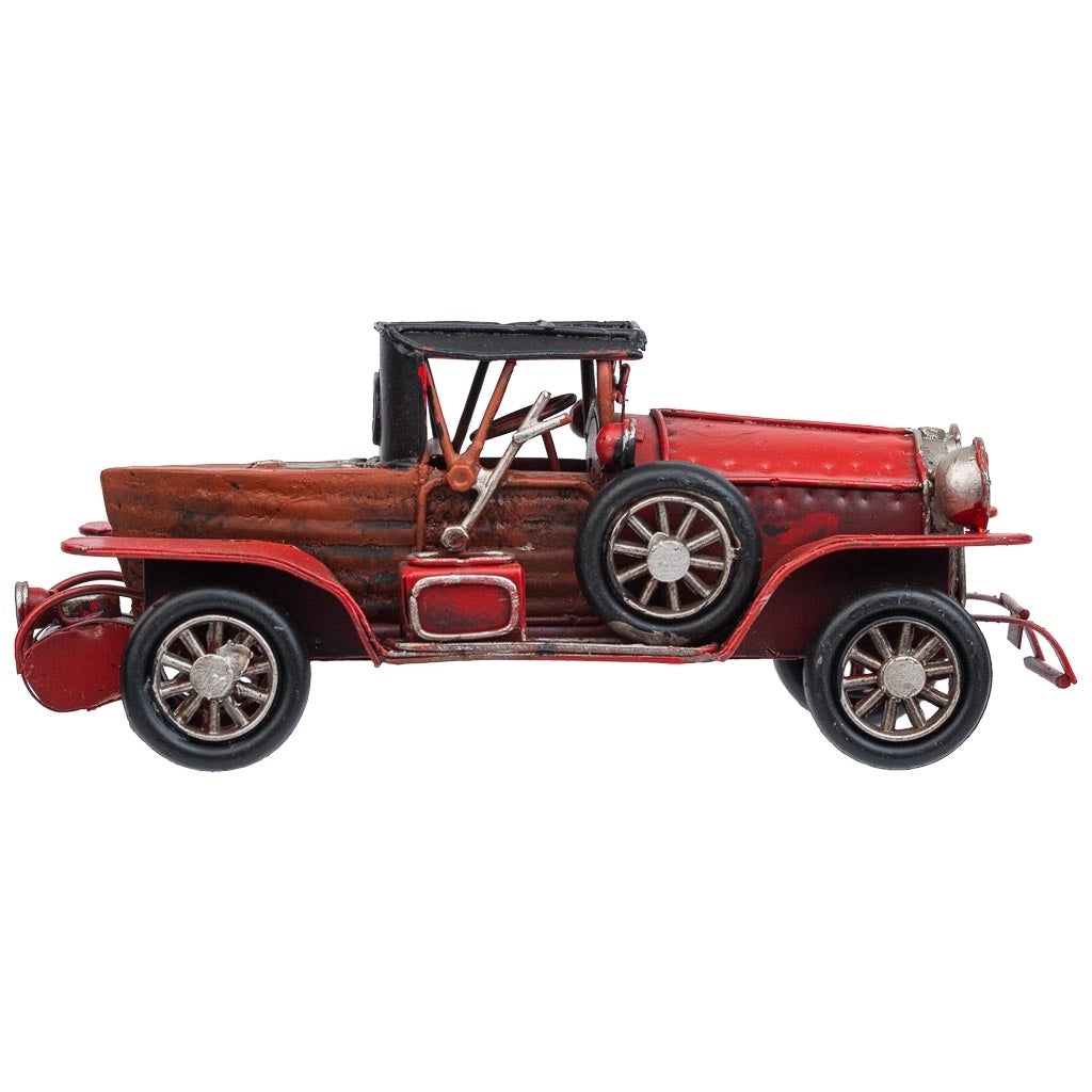 Auto in metallo rossa 16x7x7h