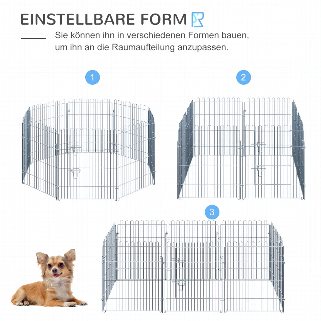 Box per cuccioli, set da 8 pezzi, 63x76 cm, sicuro e stabile