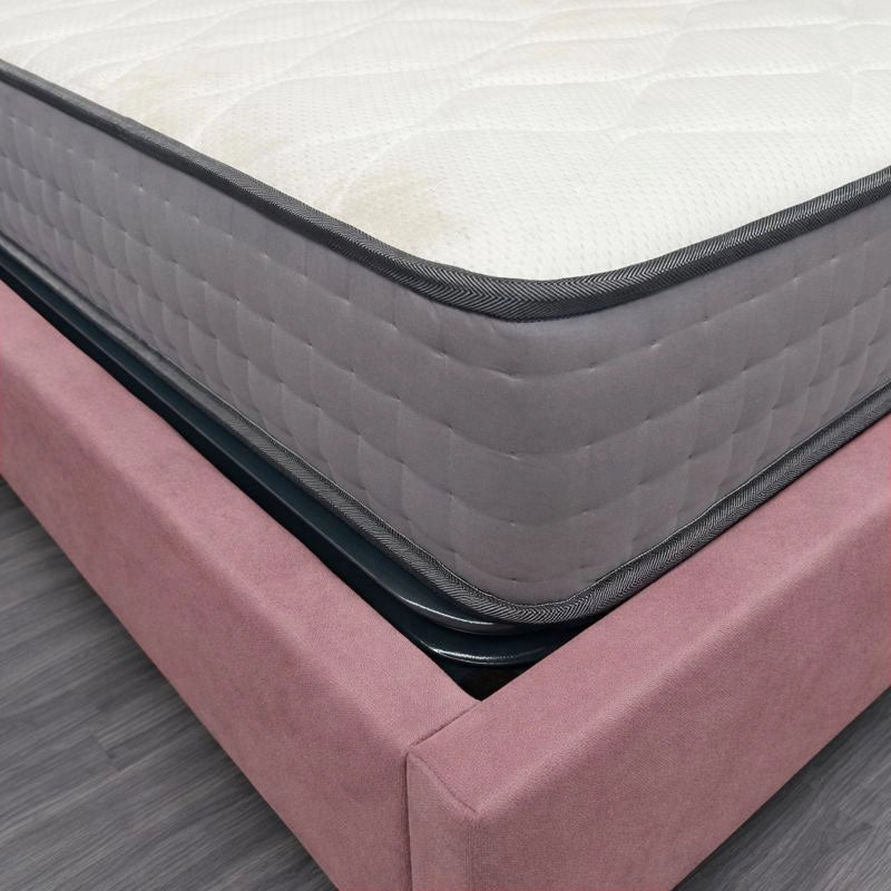 Letto contenitore singolo 80x190 cm con rete ortopedica a doghe, tessuto Enjoy, made in Italy - 19 Flamingo