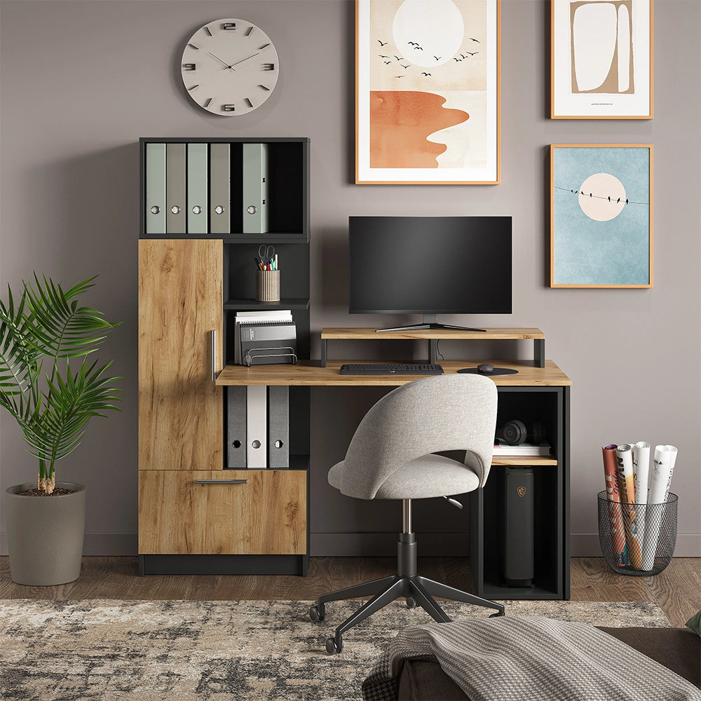Vicco Libreria da parete Antracite 60 x 36 cm