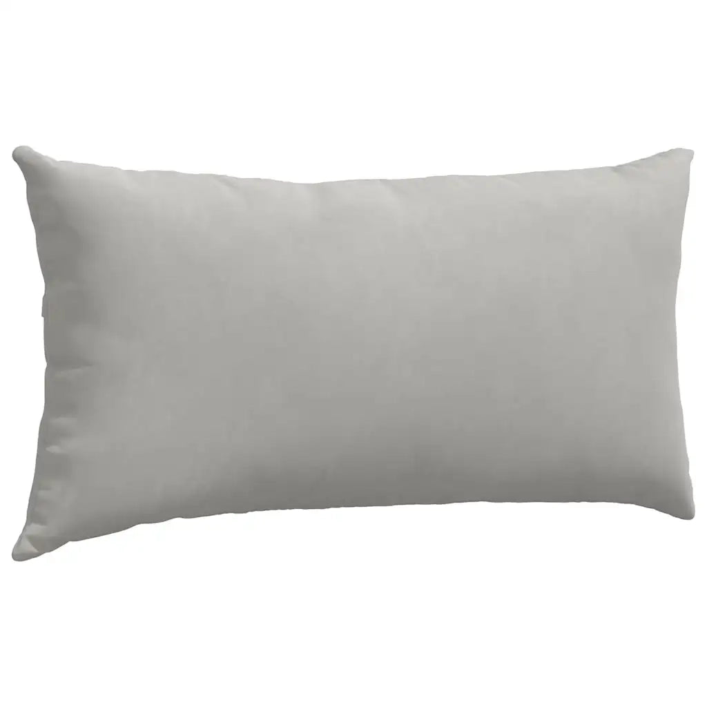 Cuscini da Divano 2 pcs Grigio chiaro 80 x 40 cm Tessuto 42013726