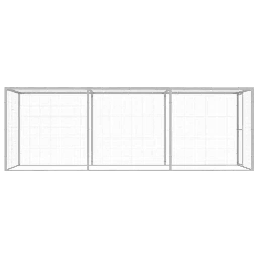 Gabbia per Gatti 4,5x1,5x1,5 m in Acciaio Zincato 146358