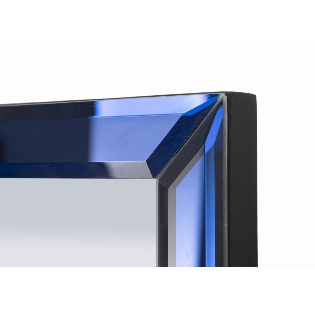 Specchio con Cornice VKH699, Blu, MDF, 150x55x2 cm