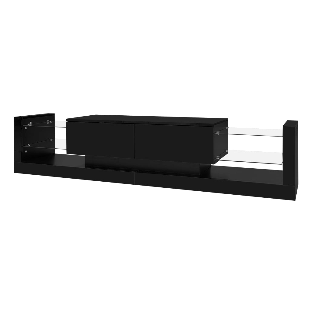 Mobile TV nero lucido 181 cm