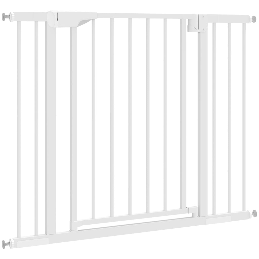 Cancello di Sicurezza per Bambini e Animali ¨C Minimal ¨C Bianco 76-102x76 cm