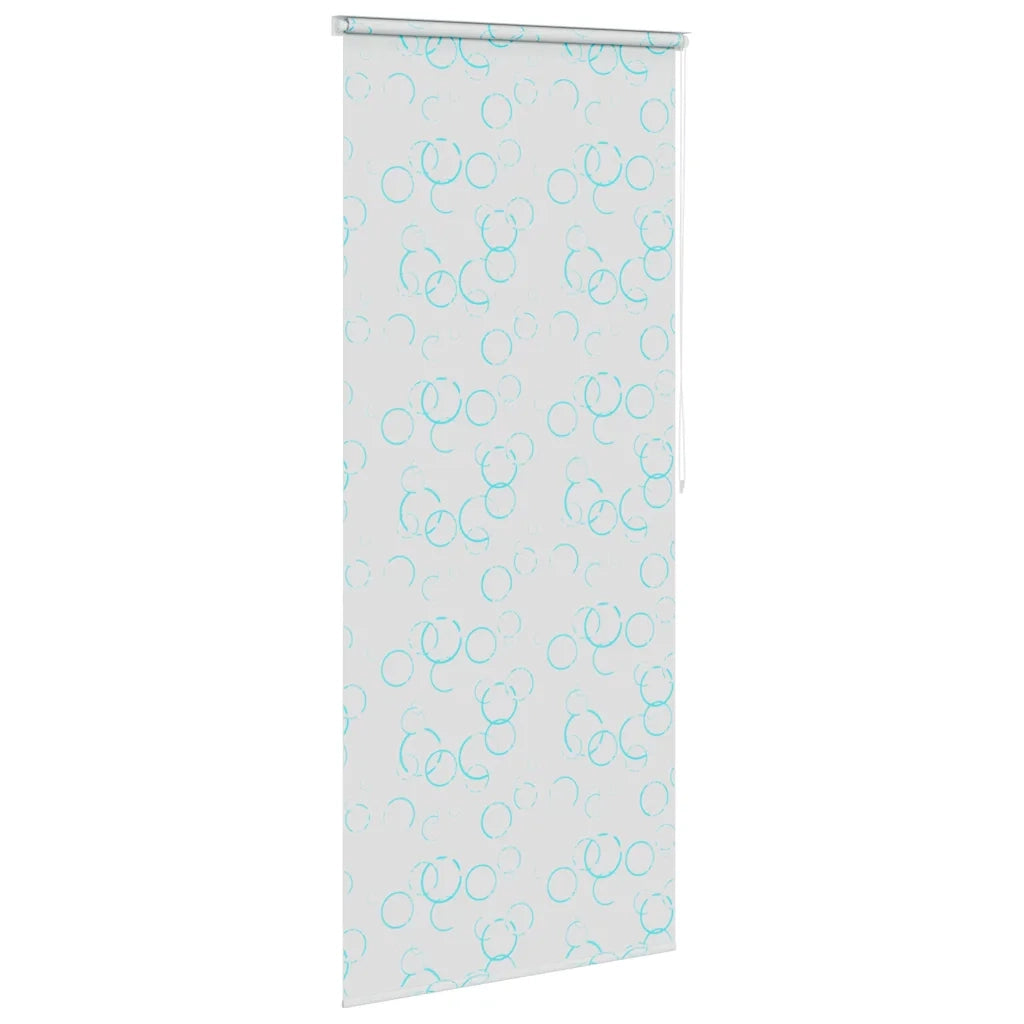 Tenda a Rullo per Doccia 120x240 cm con Motivo a Bolle 142867