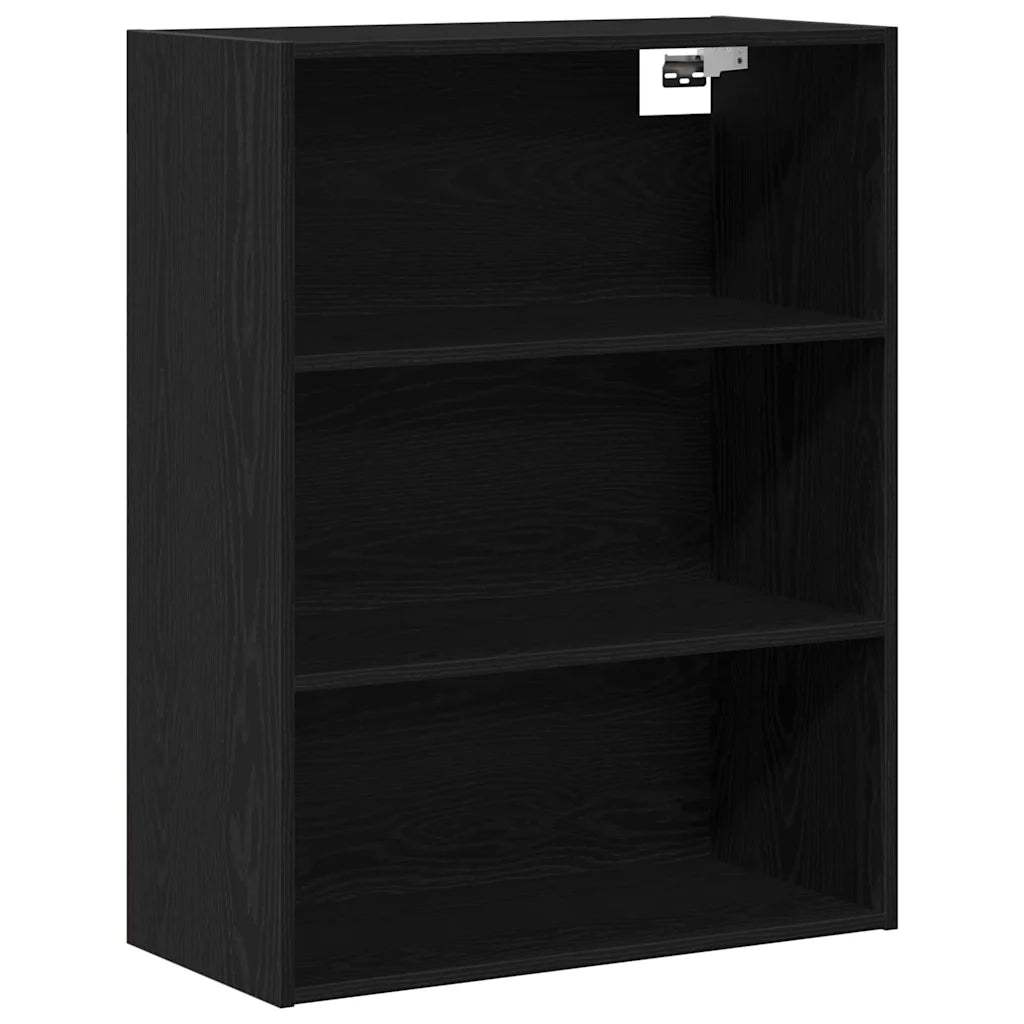 Credenza | Madia | Buffet da pranzo | Armadio da pranzo Rovere Nero 69,5 x 32,5 x 180 cm Legno multistrato