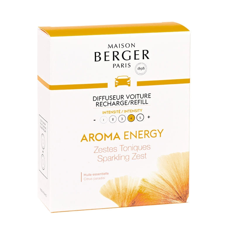 Ricarica Diffusore Auto Aroma Energy Cialde Ceramica 2 Pz Maison Berger
