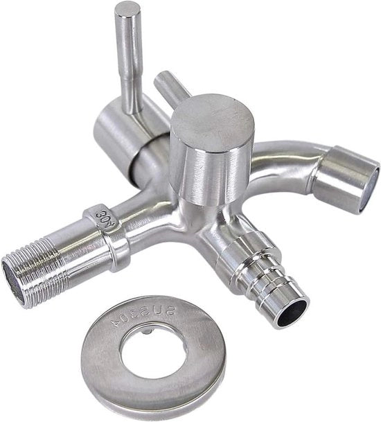 Manometro esterno rubinetto acqua acciaio inossidabile - rubinetto esterno 1/2 pollice - per esterno