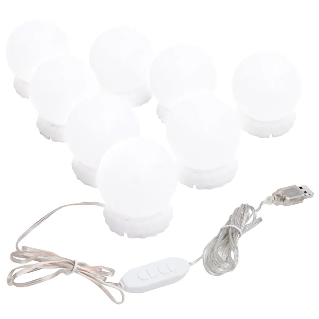 Specchio da Parete Rotondo con Luci LED-Specchio a Muro-Specchio Decorativo in Vetro 194993