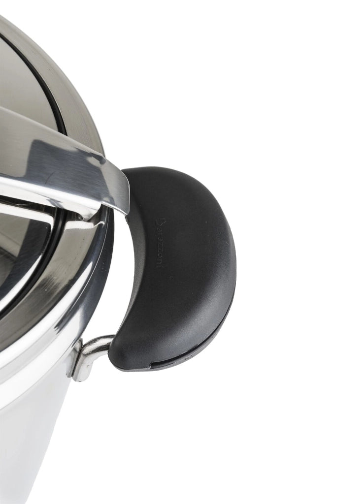 Barazzoni 52604500708010 Amelia+ Pentola a Pressione 7 L Acciaio Inox 18-10 Induzione Manico Ergonomico colore Nero