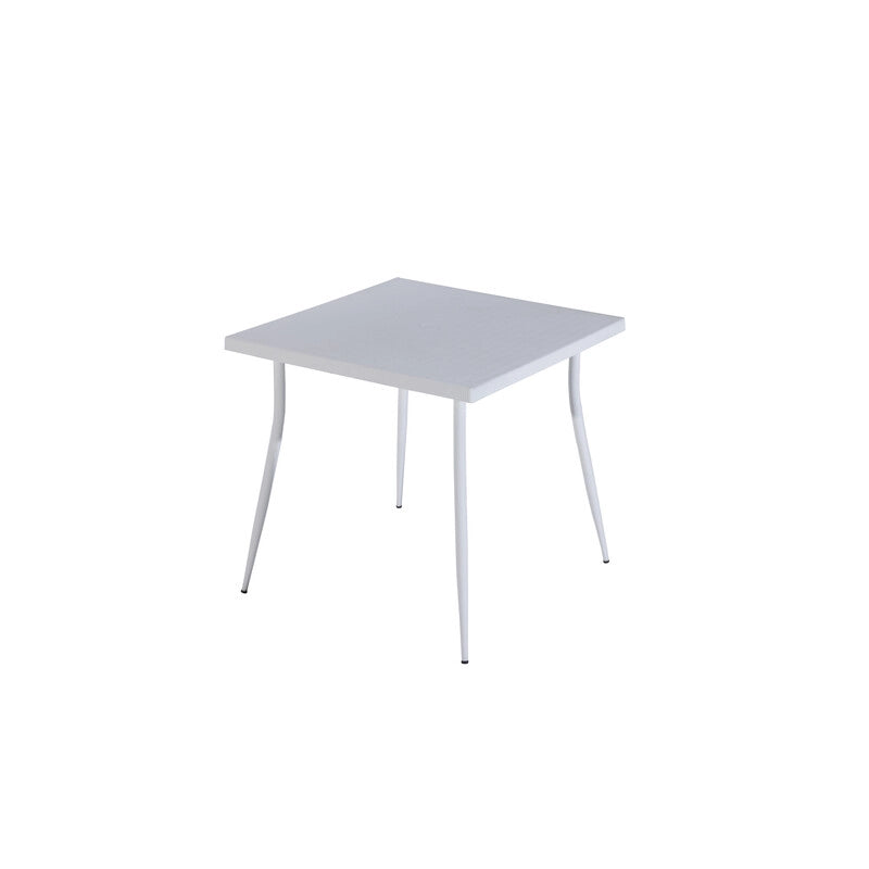 TAVOLO CARMEN 80X80XH75CM BIANCO