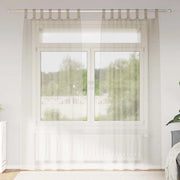 Tenda in Velo con tende 2 pcs Sabbia 260 x 140 cm Poliestere 4108046