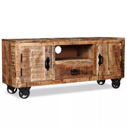 Pratico mobile porta TV/credenza di design in legno di mango grezzo 120 cm 2502131
