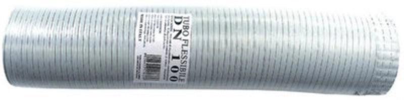 Tubo fumi flessibile estensibile alluminio BIANCO 220 mm da 0,5 a 3 mt