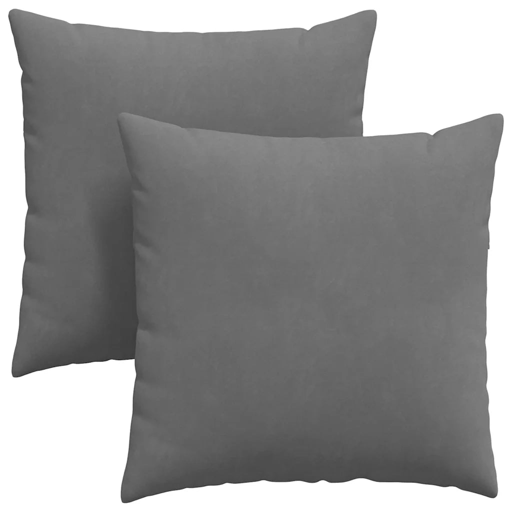 Cuscini da Divano 2 pcs Grigio scuro 60 x 60 cm Tessuto 42014028