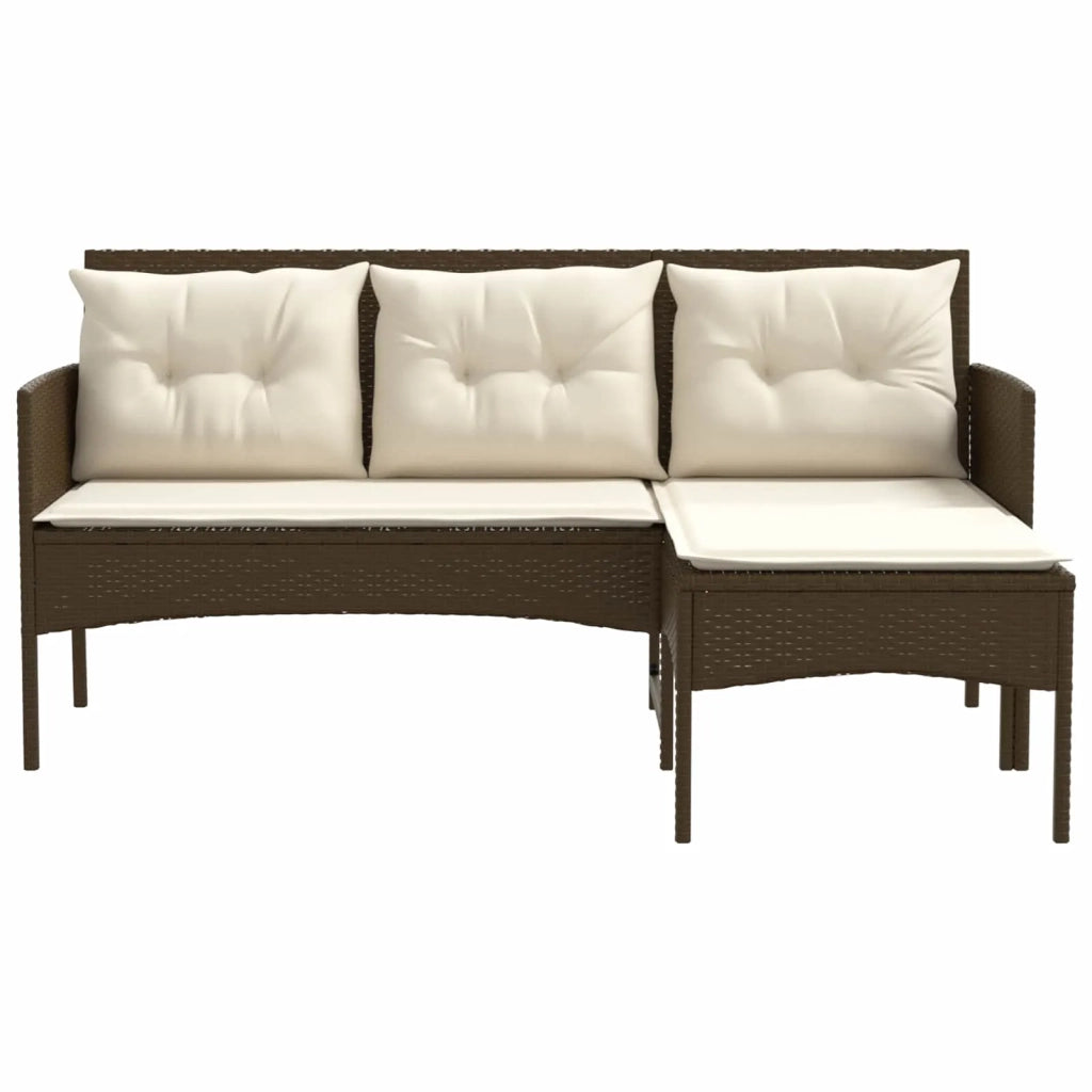 Set Divano da Giardino con cuscino 2 pcs polyrattan 4103804