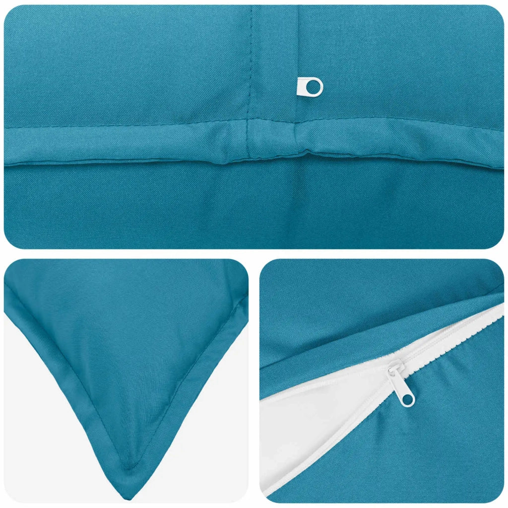 Cuscino con cuscino HOUTEN 2 pz Azzurro Poliestere 933676