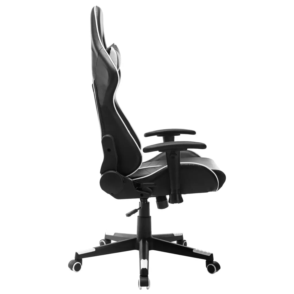 Sedia da Gaming | Sedia da e-sports Nera e Bianca in Similpelle