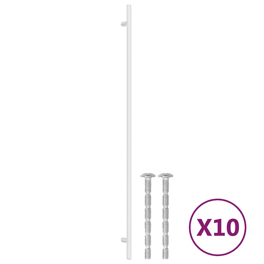 Maniglie per Mobili 10 pz Argento 480 mm in Acciaio Inox 3203622