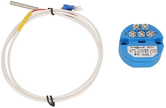 Sensore di Temperatura 50~400 Gradi - Sensore di Temperatura Wi-Fi - 0-10V Trasmettitore - Resistenza Termica - Alta Sensibilità - Facile da Utilizzare - Trasmettitore di Temperatura