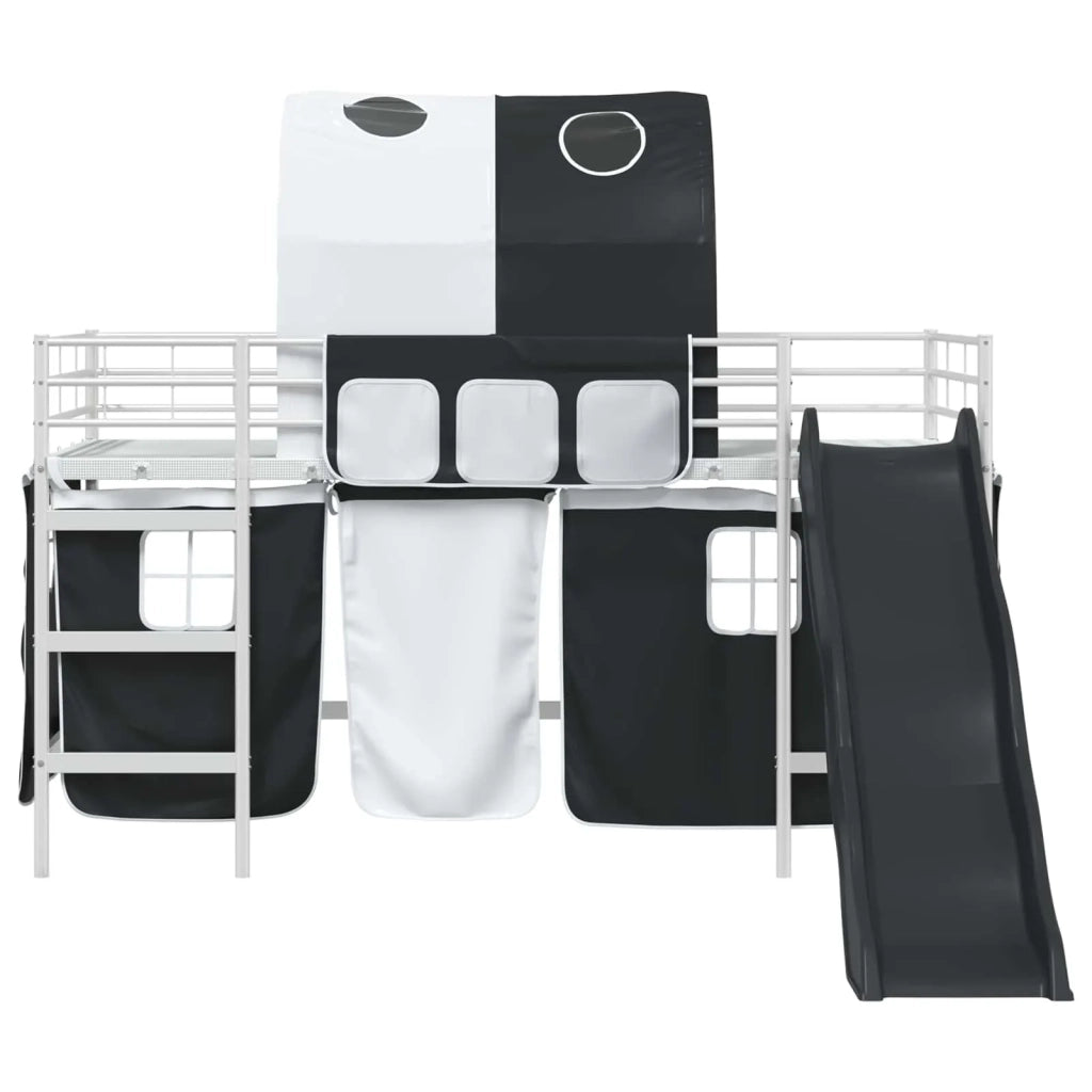 Struttura del letto loft per bambini Bianco e Nero 100 x 200 cm 42020855