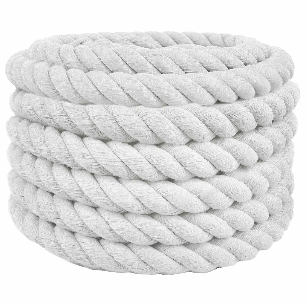 Corda di Cotone 50 mm 10 m Bianco 100% Cotone 42011888