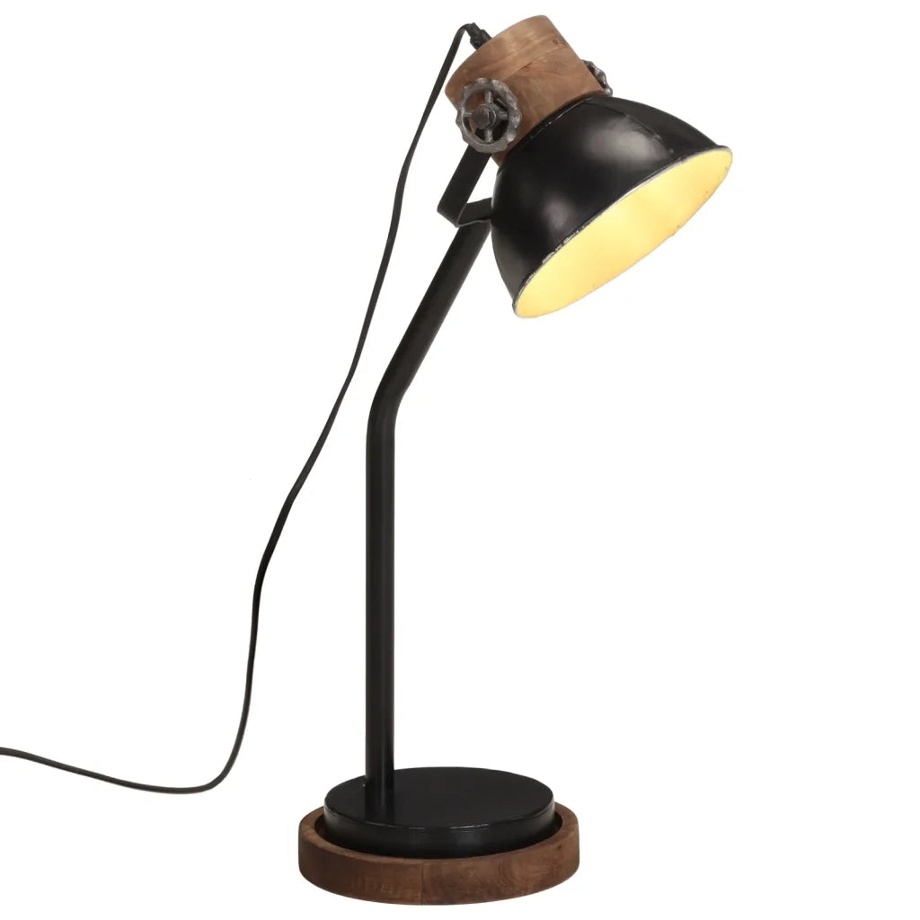 Lampada da scrivania industriale ergonomica 18 x 18 x 60 cm atmosfera accogliente in ferro nero 02_0047548