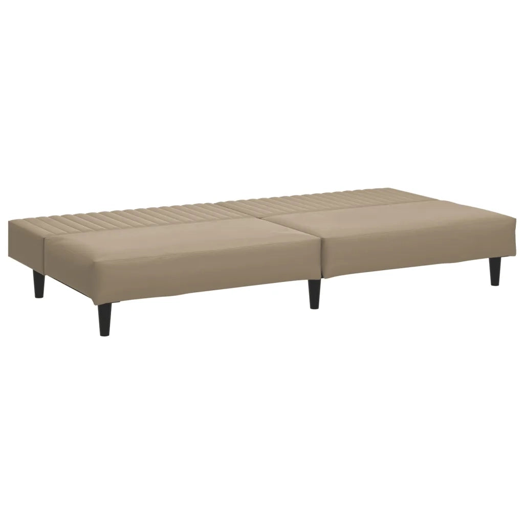 Divano letto | Sof¨¤ letto | Letto singolo a 2 Posti Cappuccino in Similpelle