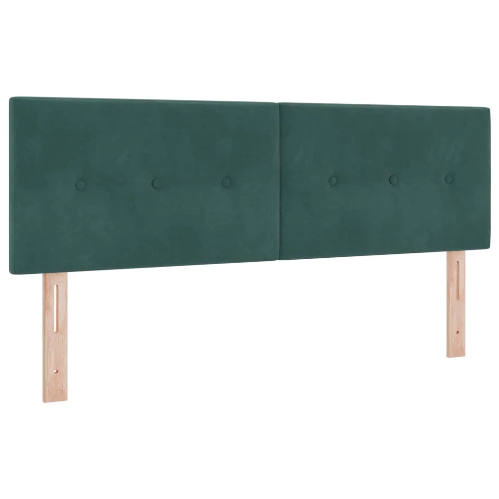 Testiera | Testata LED con strisce LED Verde 144 cm Velluto