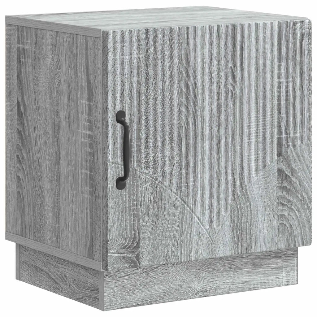 Set di 2 Comodini | Armadio da Notte | Mobiletto da notte Sonoma grigio 43 x 34,5 x 47 cm