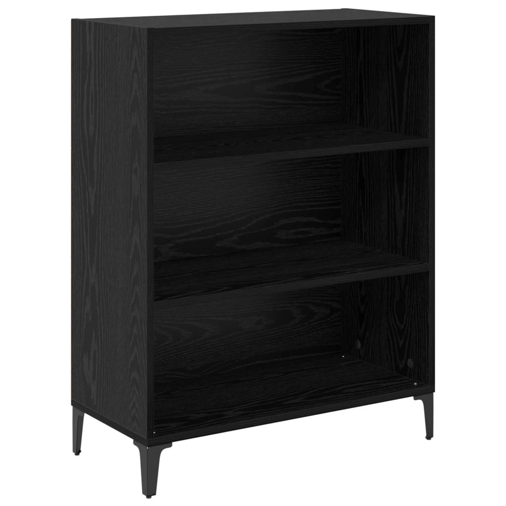 Credenza Rovere Nero 69,5 x 32,5 x 90 cm Legno ingegnerizzato 880712