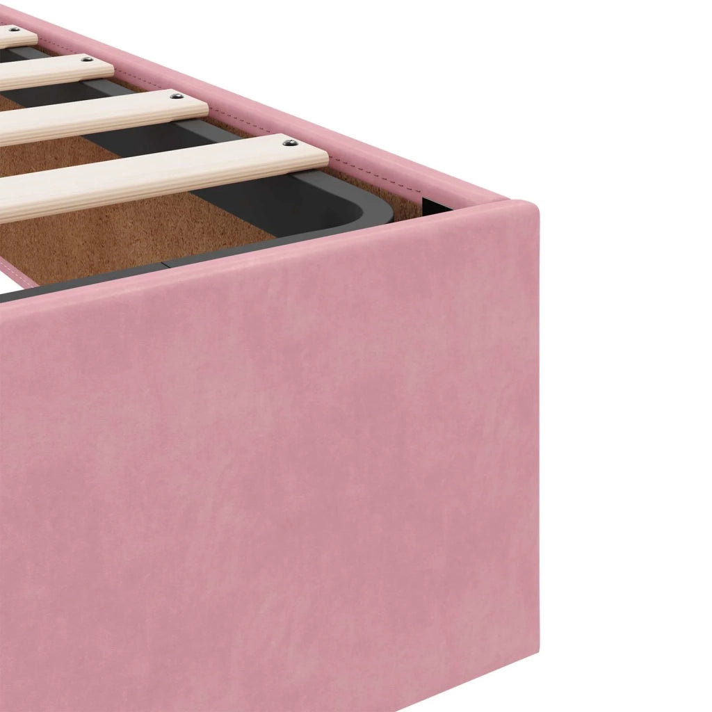 Struttura letto con materasso 2 pcs Rosa Velluto 3399563