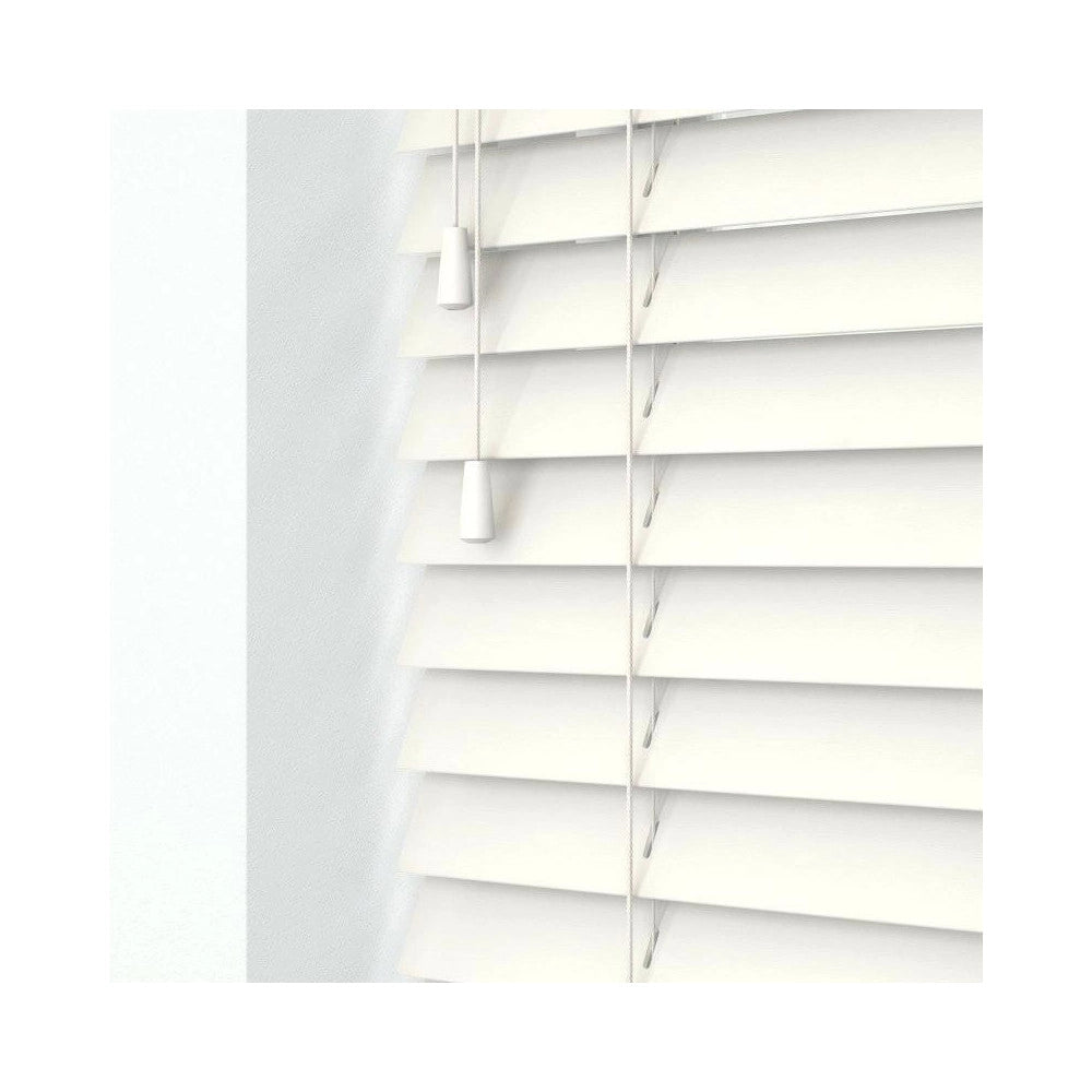 Trade Shop - Tenda Veneziana Da Interno Casa Sole Effetto Legno Colore Bianco 60x160cm -