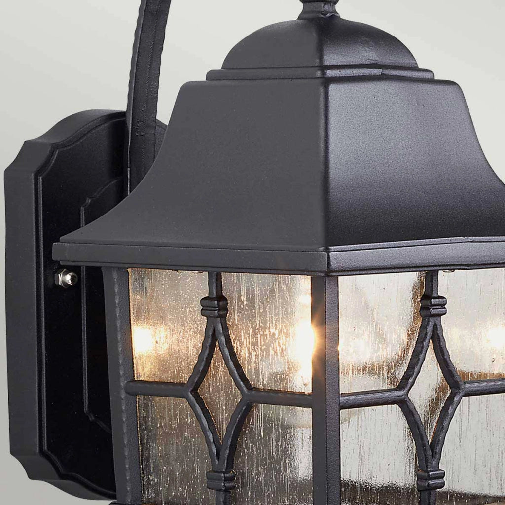 Applique esterna retro nera IP44 E27 60W Kent Elstead