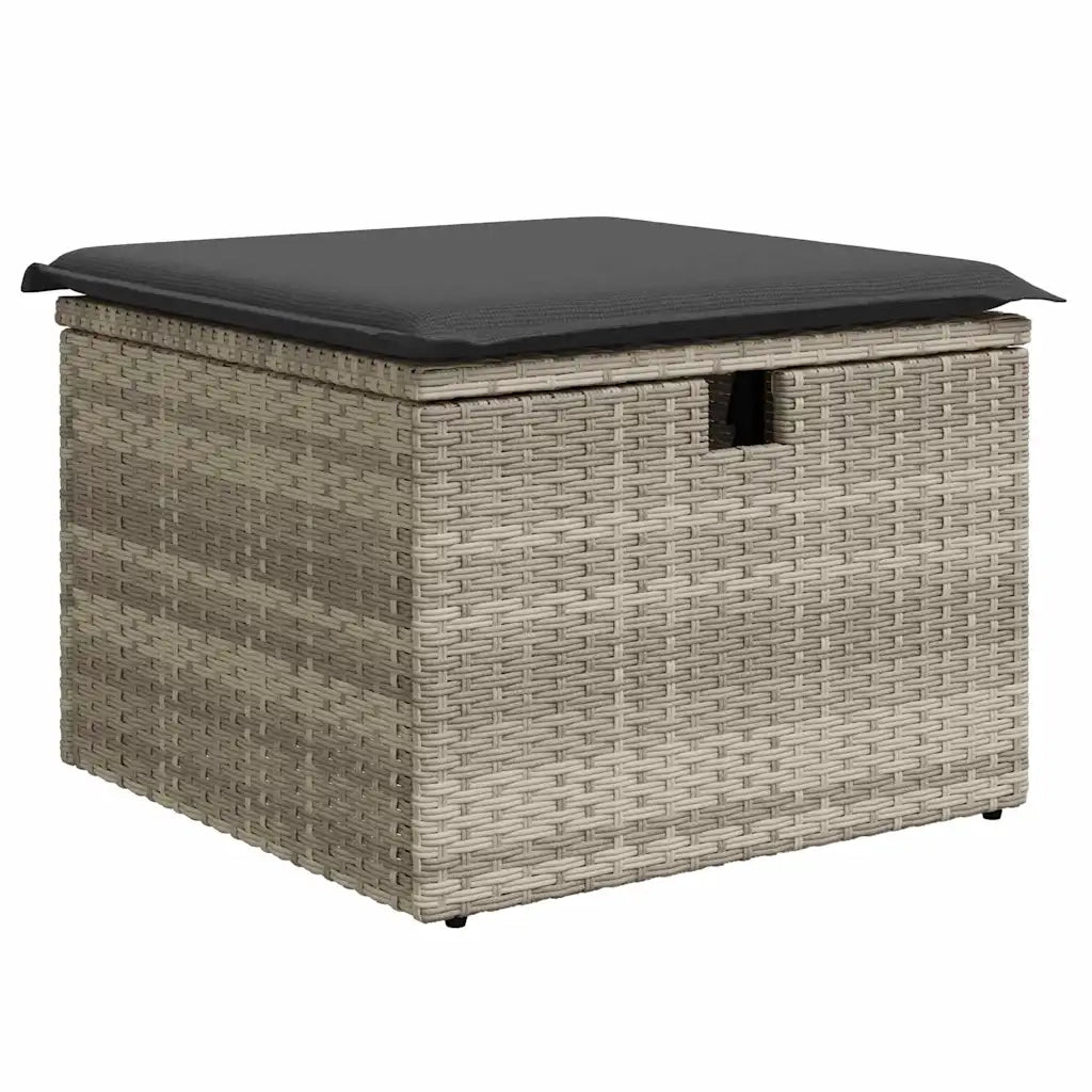 Set Divano da Giardino con cuscino 7 pcs Poly Rattan