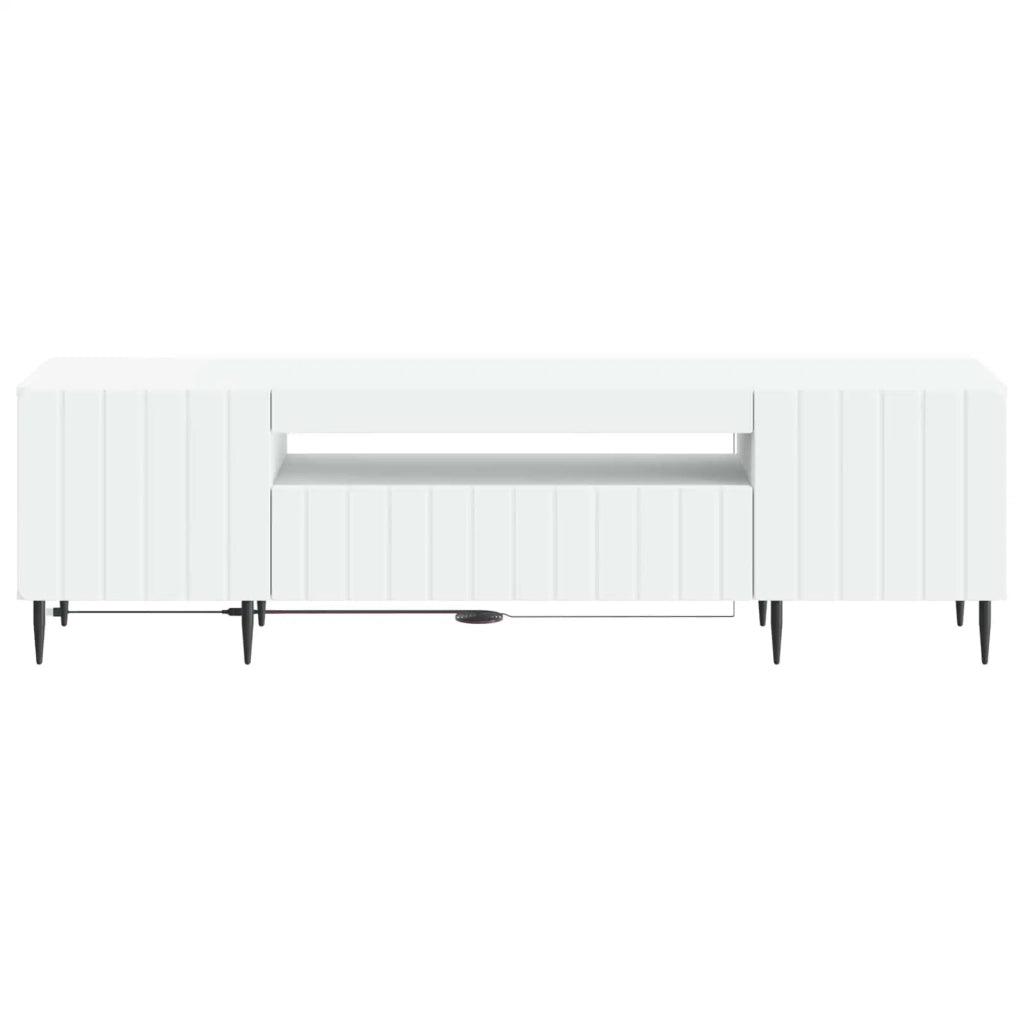 Mobile TV LED Bianco Legno ingegnerizzato 896465