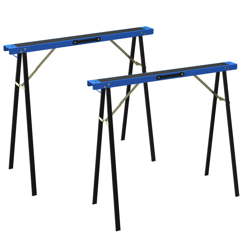 Cavalletto da falegname pieghevole ¨C Minimal ¨C Blu e Nero