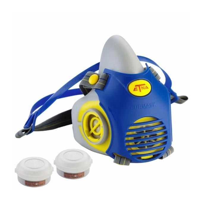 Milla 2012 Etna Semimaschera con Filtri A1P2R Verniciatura a Spruzzo Vapori Organici EN 140