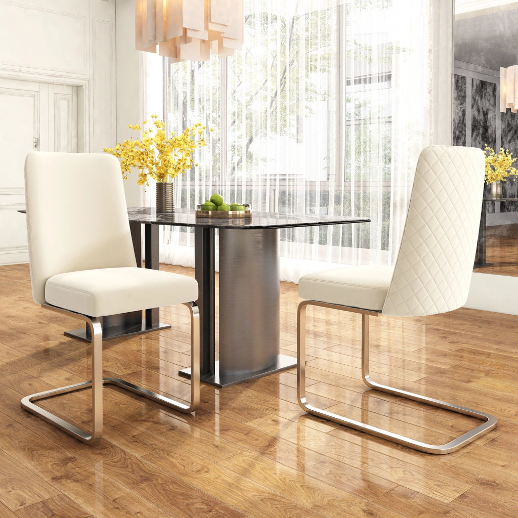 SEDIA da pranzo in velluto beige e silver, Set da 6 pezzi