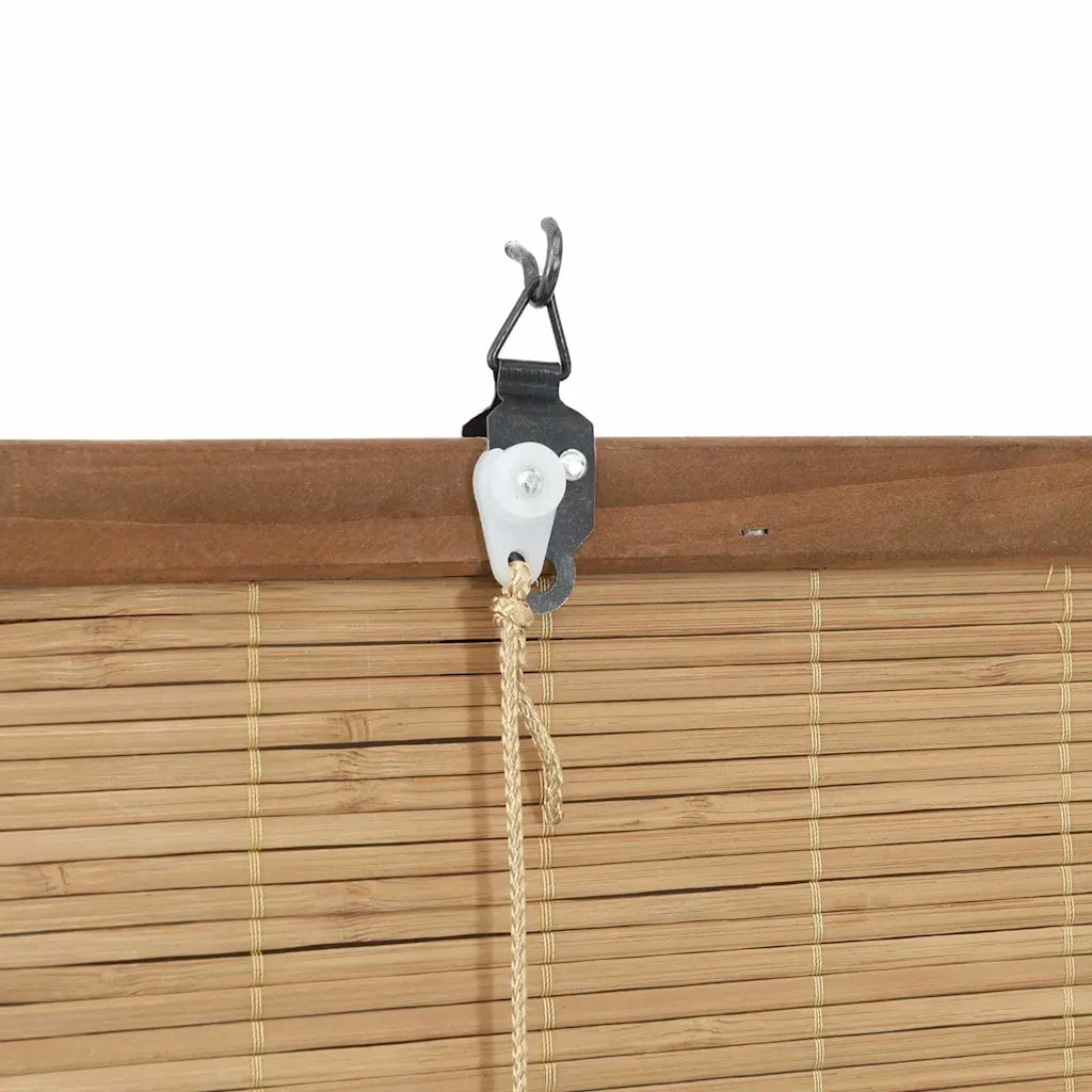Tenda a rullo con tende Marrone 150 x 160 cm Bambù 42006860