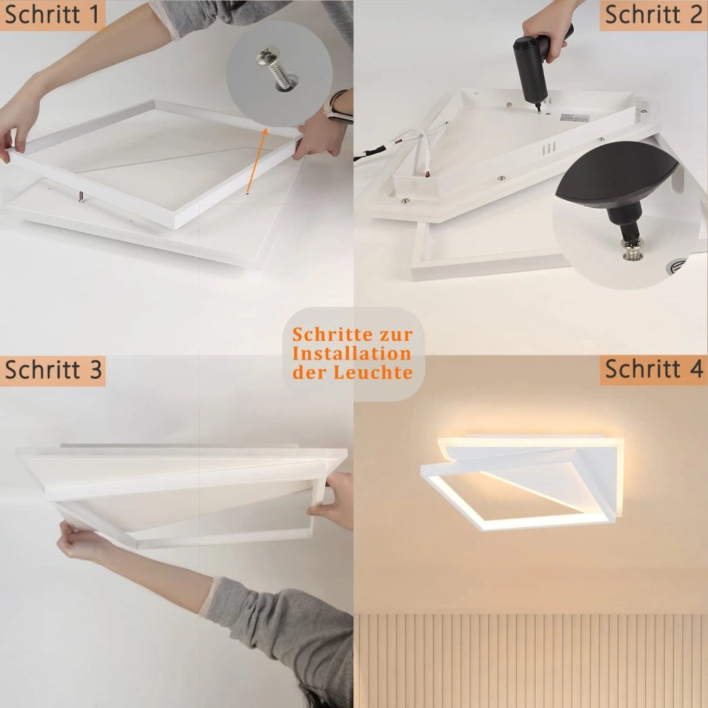 ZMH Lampada da soffitto LED Plaza dal design moderno