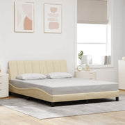 Giroletto senza Materasso-Struttura Letto Hanko Crema 160x200 cm in Tessuto 718204