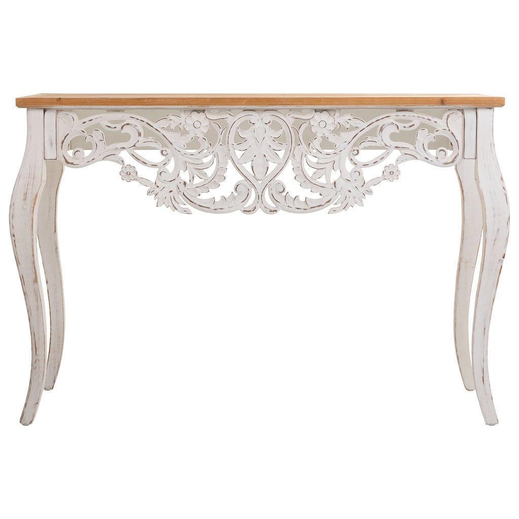 Mobile da ingresso in legno marrone 111x40x77h