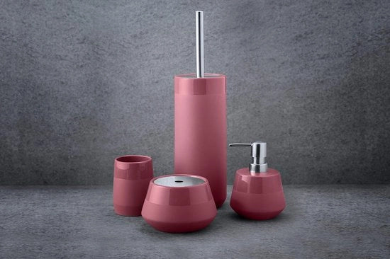 Set di WC, ceramica, rosa ca. 10 cm