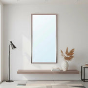 Specchiera Rettangolare con Cornice Sintesi tessuto grigio 127x65 cm. – Eleganza e raffinatezza