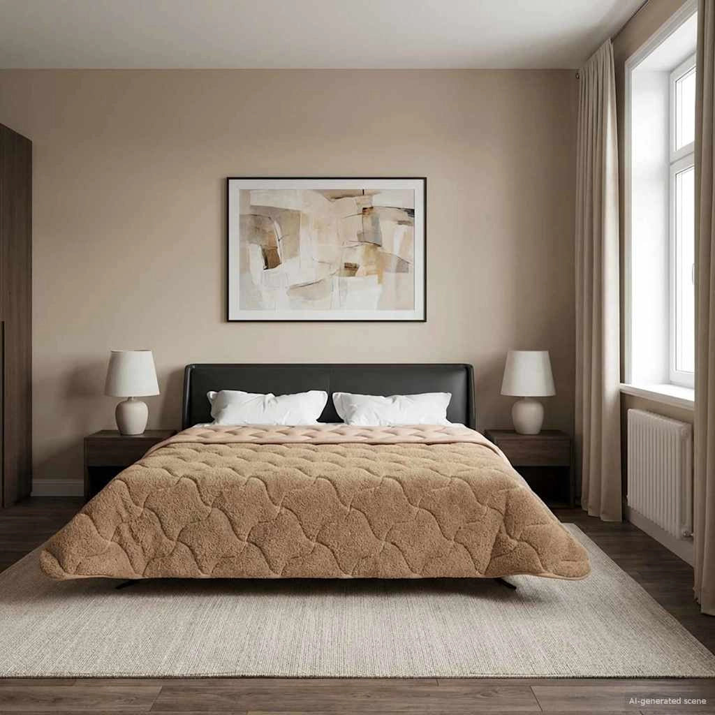 Piumino Letto Estivo 220 x 240 cm Estate Tortora Traspirante 42026214
