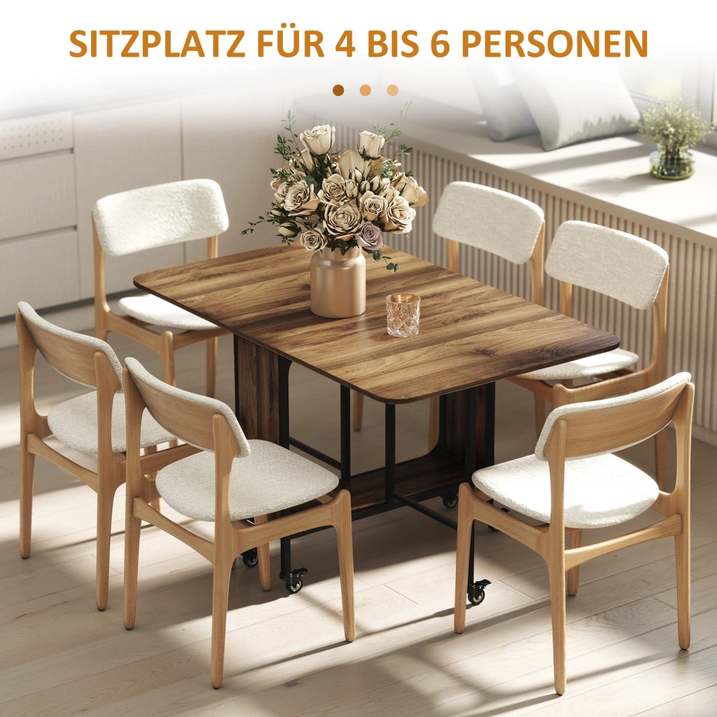 Tavolo Pieghevole ¨C Minimal ¨C 130x80x74, Legno, Marrone