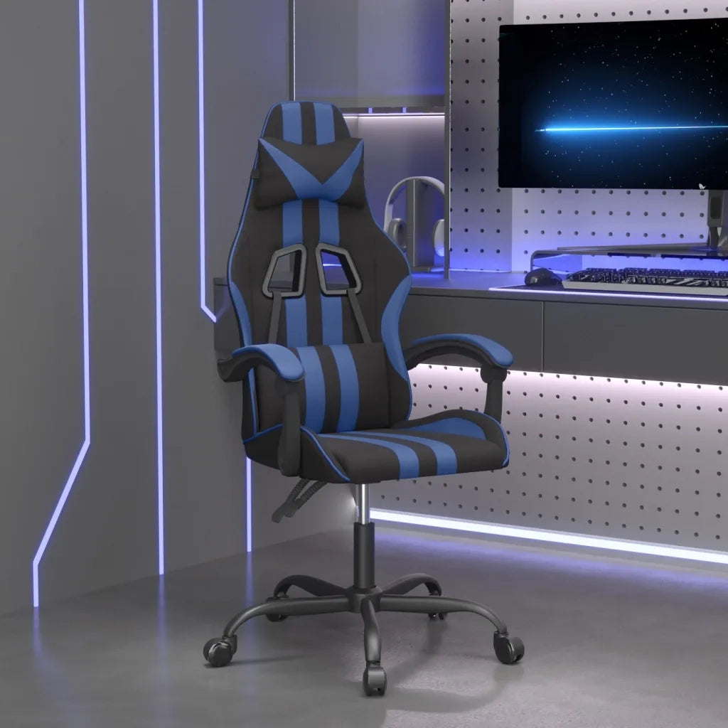 Sedia da Gaming Nera e Blu in Similpelle 3143818