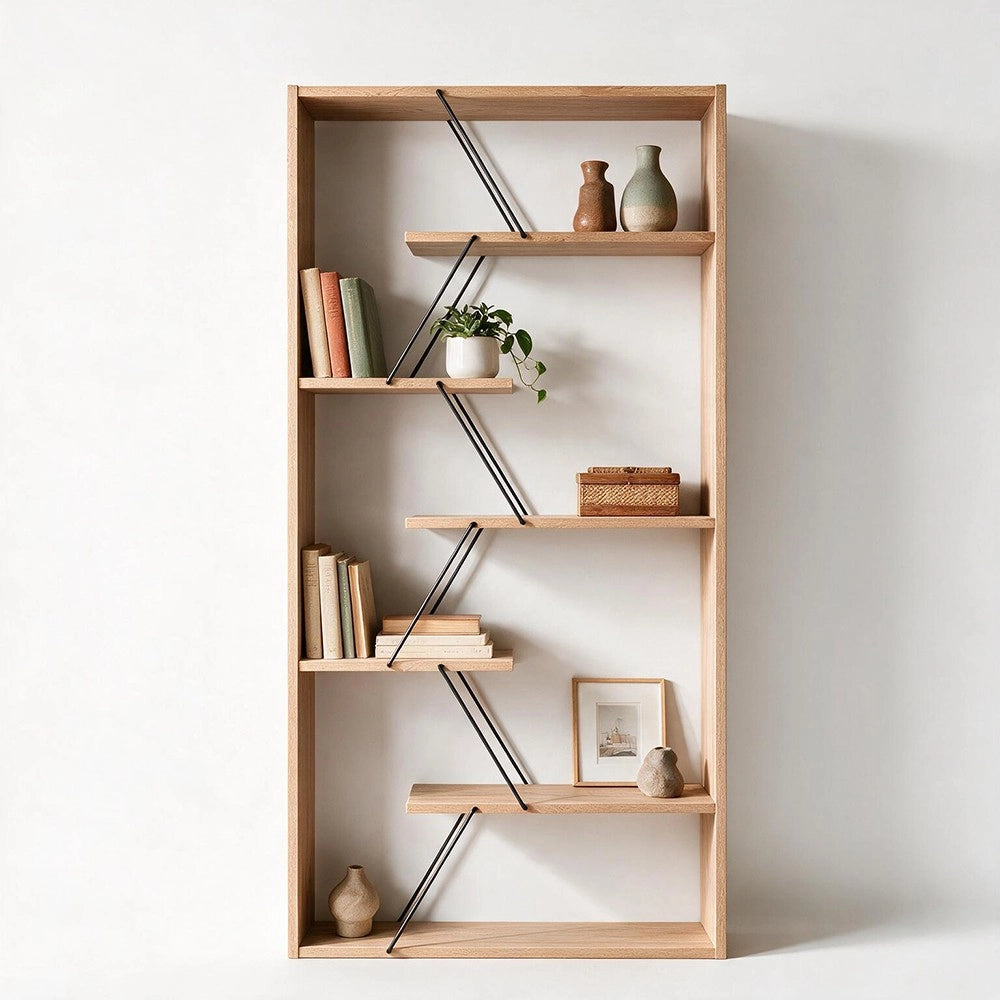Libreria Tars rovere 84x24x157H
